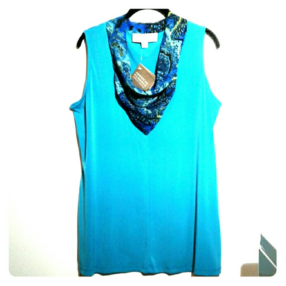 American Glamour by Badgley Mischka   sz L Tunic